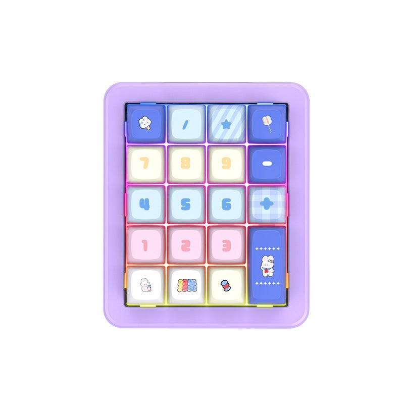 Digital Mechanical Keyboard Macro Definition Wired Game -Swappable Gasket Aluminum Lump Key Line Separation Rgb - Image 4